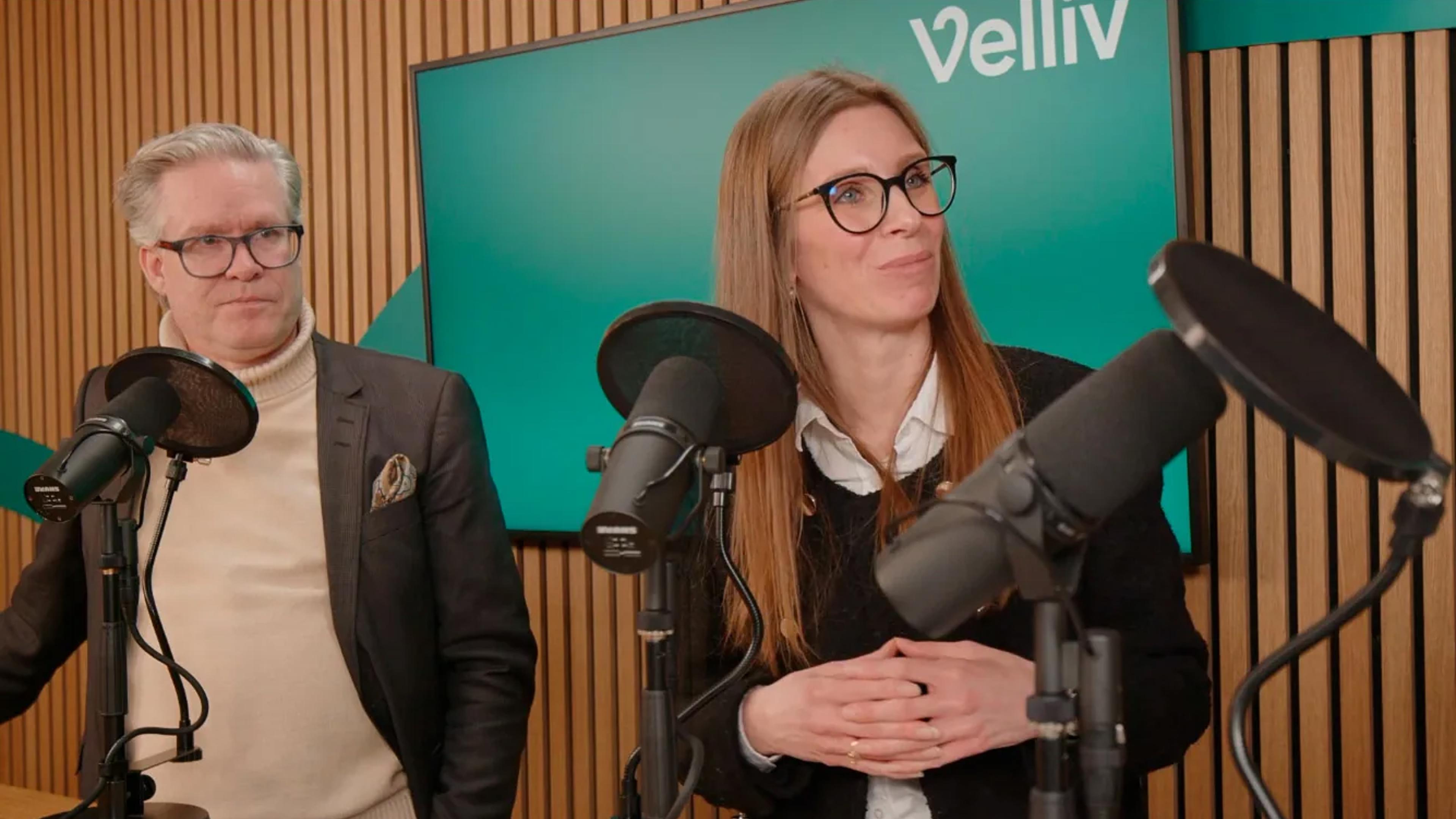 Billede af Cheføkonom Pernille Bomholdt Henneberg og Økonom Lars Christensen gæster Velliv Podcast Ansvar for Penge