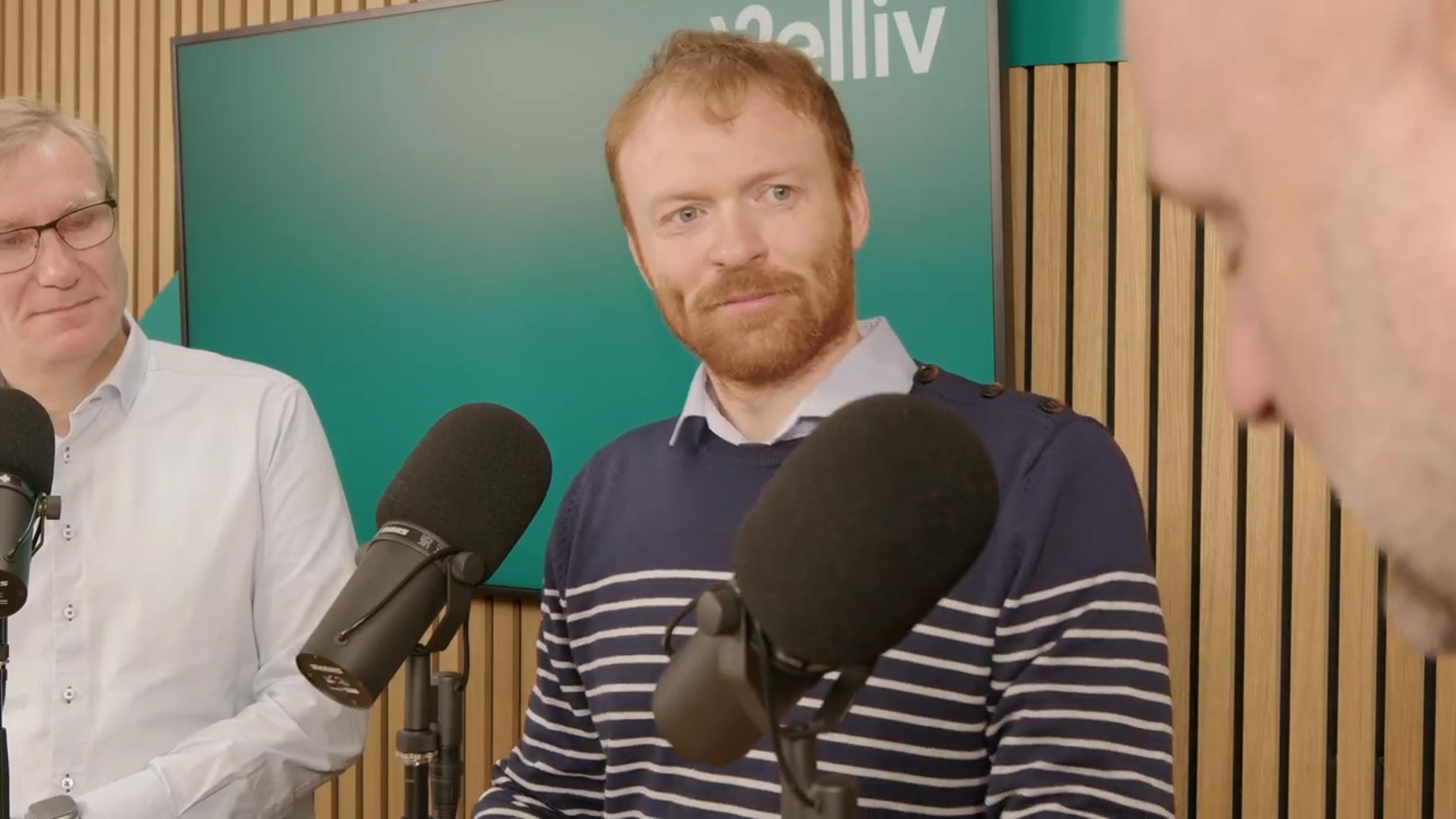 Billede af vores eksperter: Mikael Milhøj, chefstrateg og partner i Sterna Capital Partners, samt Thor Schultz Christensen, viceinvesteringsdirektør i Velliv.