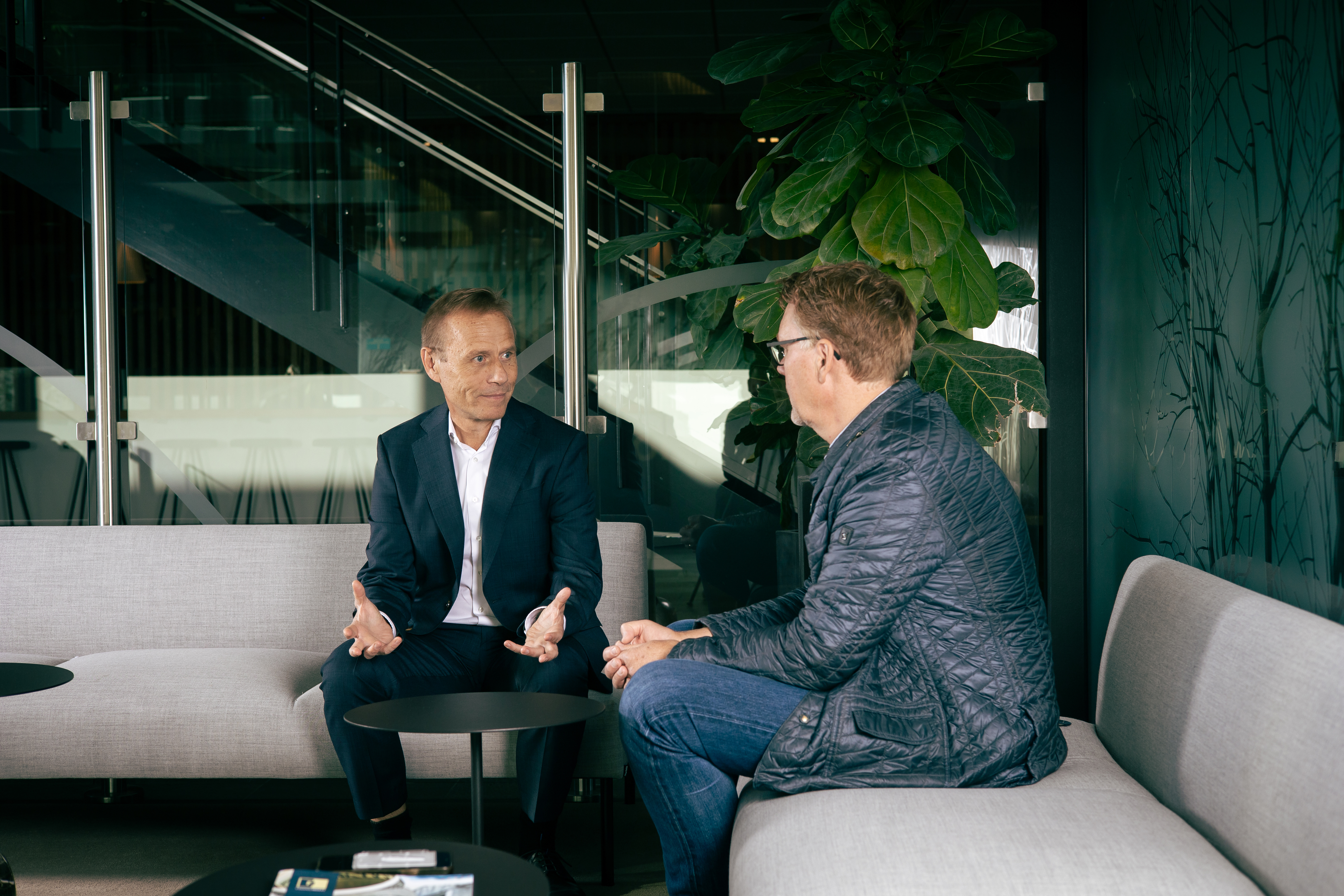 Billede af Jens Christian Nielsen, Kommunikationsdirektør i Velliv og Søren Dijon, Seniorøkonom i Velliv